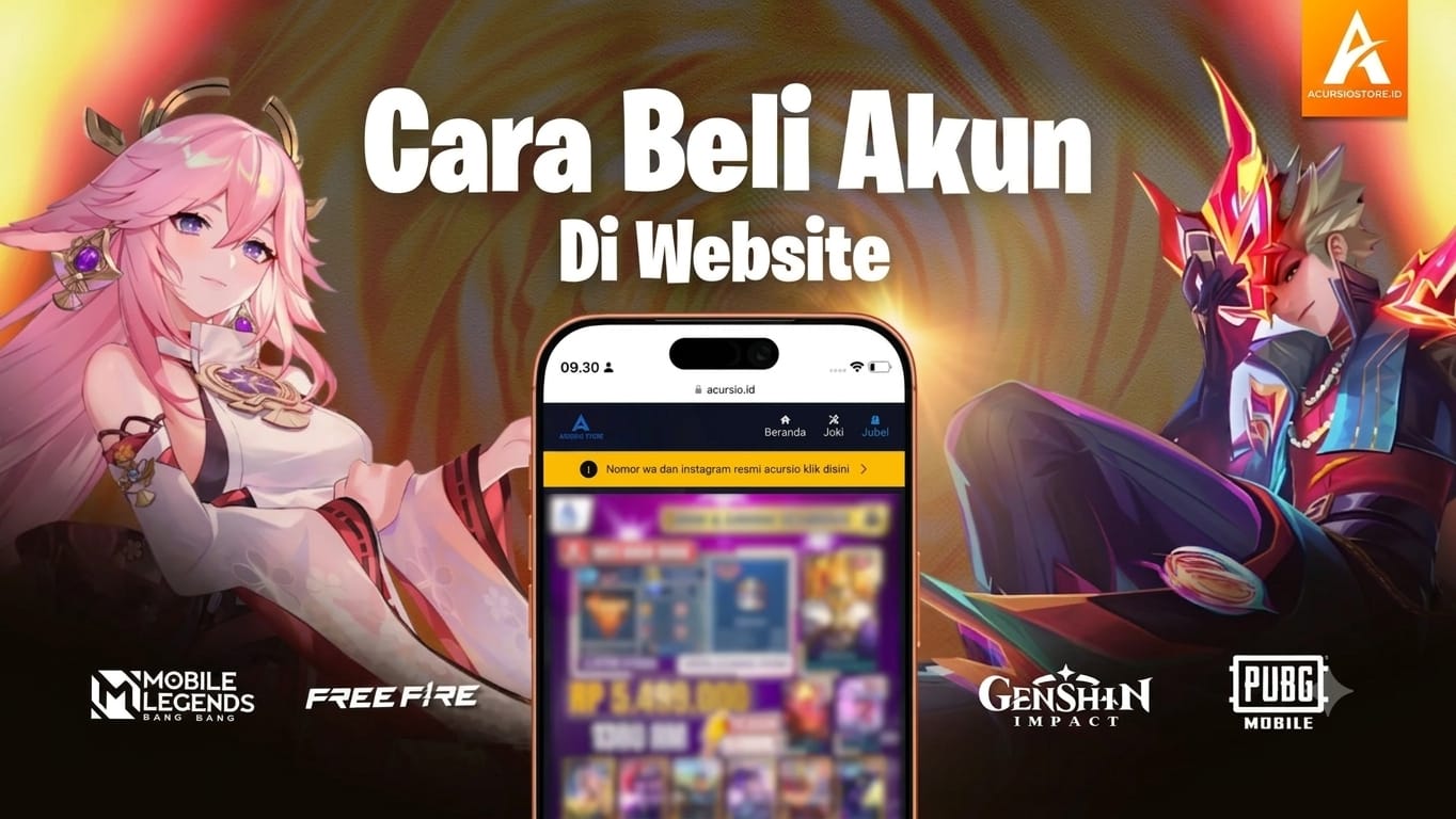 Cara Beli Akun di Website