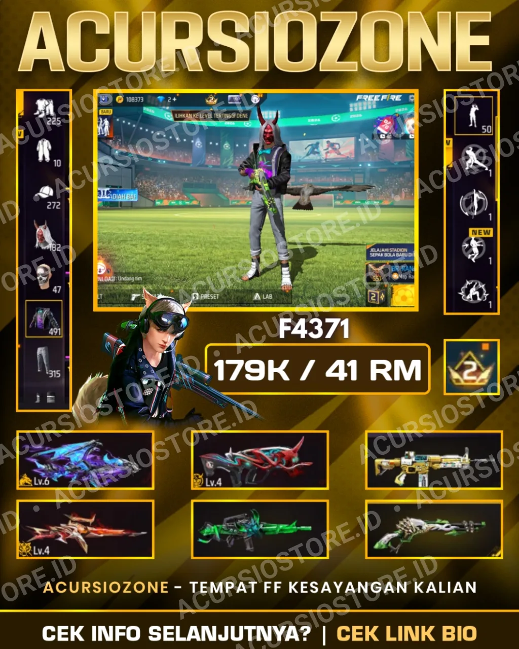 SENJATA EVO GUN X BUNDEL TOPENG BUDI