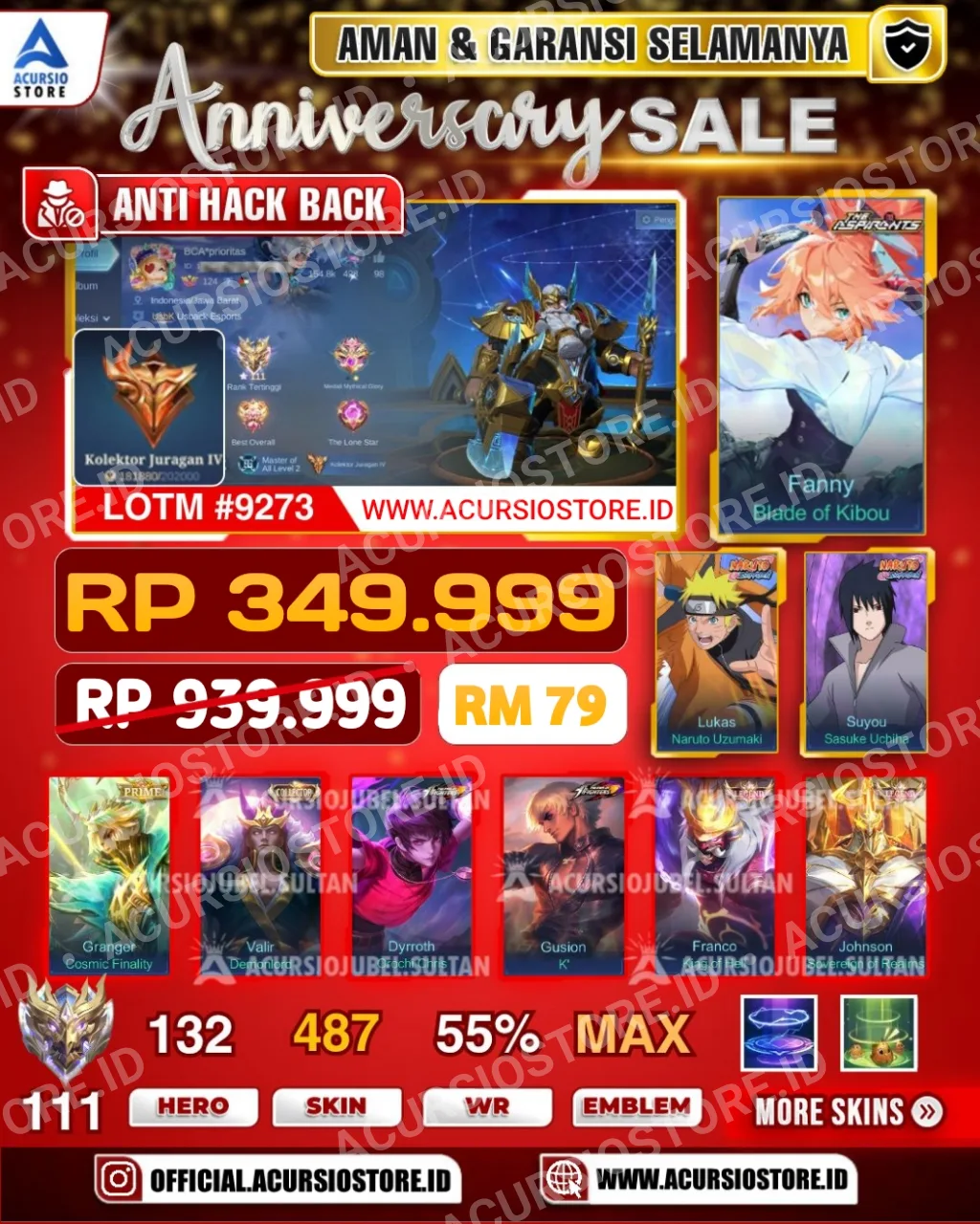 FANNY ASPIRANT X NARUTO & SASUKE